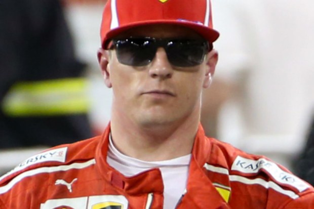 Kim Raikkonen with assistant