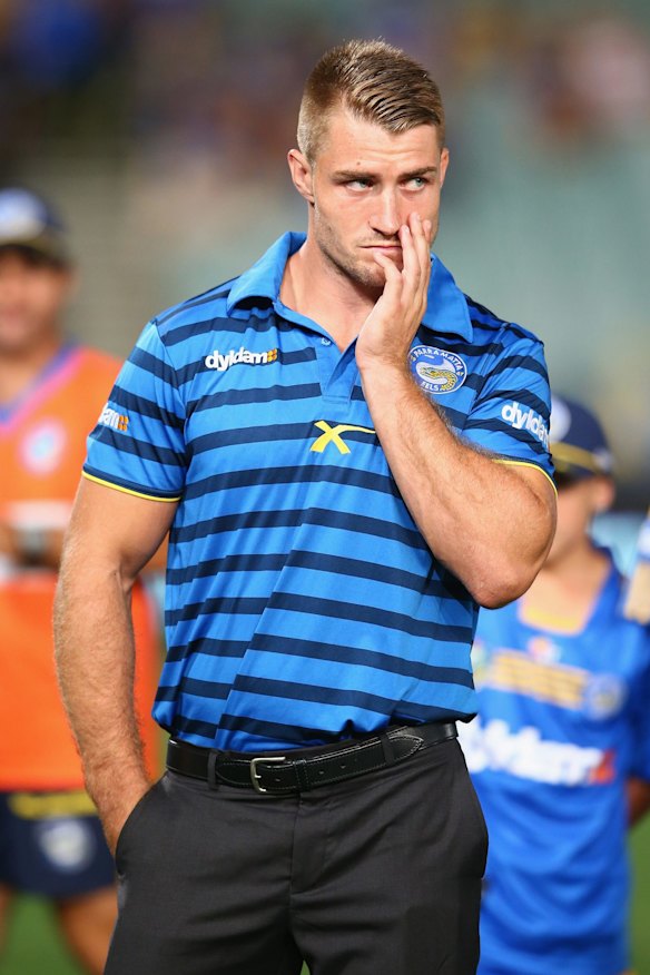 Kieran Foran in 2016 at the Parramatta Eels. 