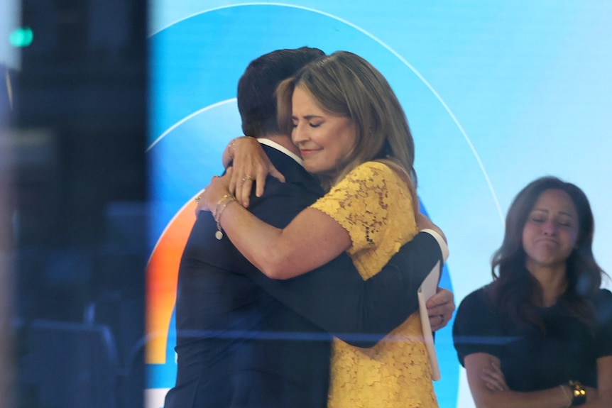 Savannah Carson hug