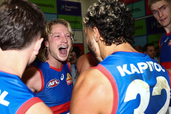 After 637 days out of the Western Bulldogs side with some horrific injuries, Cody Weightman made his return in style on Friday night.
