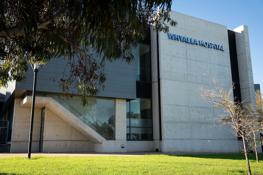 An external view of Whyalla Hospital.