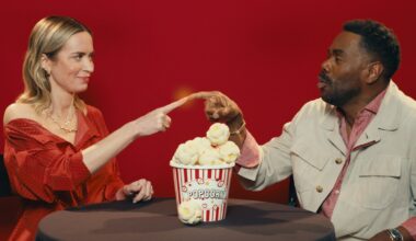 Disclosure Day's Emily Blunt, Colman Domingo on 'Popcorn Questions'