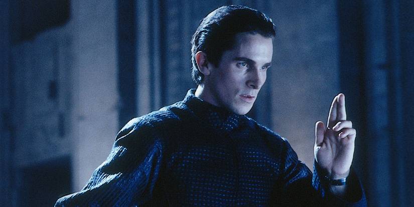 Christian Bale as Preston in Equilibrium, practicing gun Kata