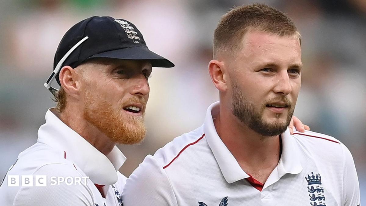 England Test captain Ben Stokes (left) and fast bowler Gus Atkinson (right)