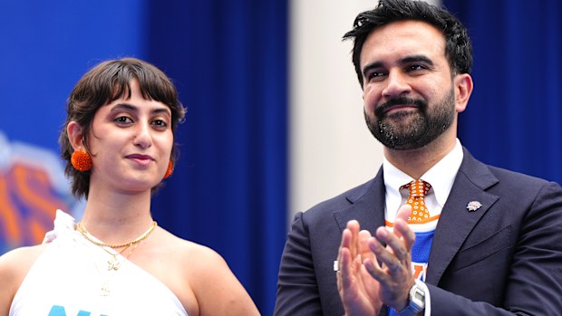 Rama Duwaji and New York City Mayor Zohran Mamdani.