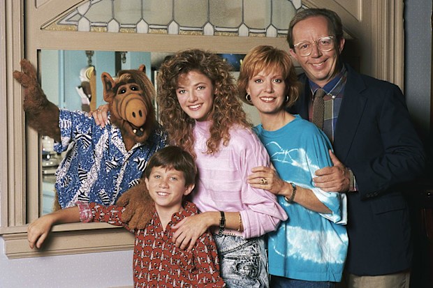 Andrea Elson, Benji Gregory, Anne Schedeen and Max Wright in ALF