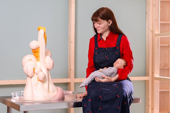 Piccinini’s new work, <i>Células Madre</i>, at Science Galley Melbourne.
