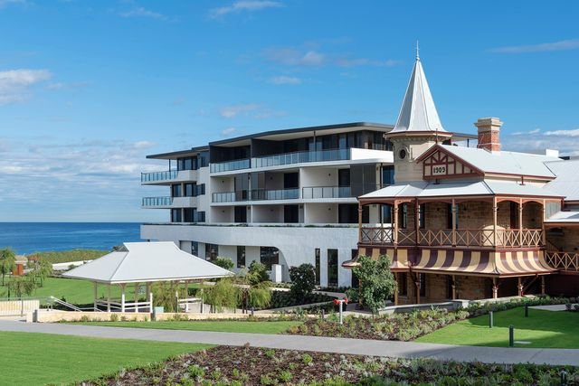Curtin Heritage Living offers the Waterfront apartments for independent living, while Marine Views next to is for residents requiring higher care.