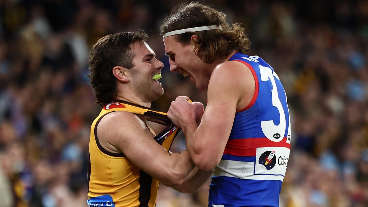 AFL 2026: Michael Sellwood interview, Western Bulldogs def Hawthorn Hawks, video, Rory Lobb on Nick Watson matchup, highlights
