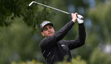 Matthias Schwab hits an iron shot at the 2026 Interwetten Open on the HotelPlanner Tour