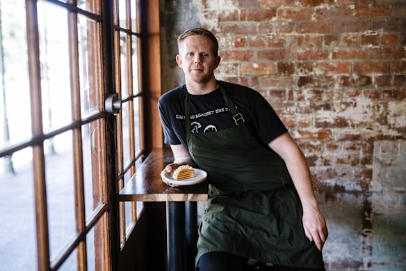 Chef Andy Ashby of C’est Bon in Woolloongabba said buisness confidence was at an “all-time low.” 