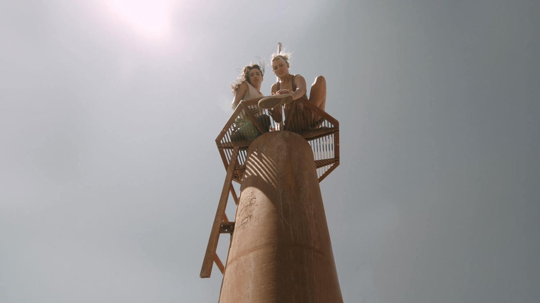 Grace Caroline Currey and Virginia Gardner, Fall