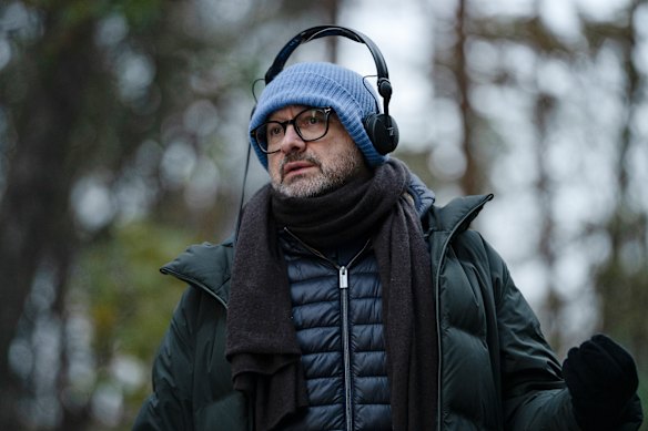 Andrey Zvyagintsev on the set of Minotaur.