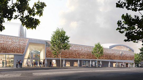 Views to the museum’s frontage along Harris St.