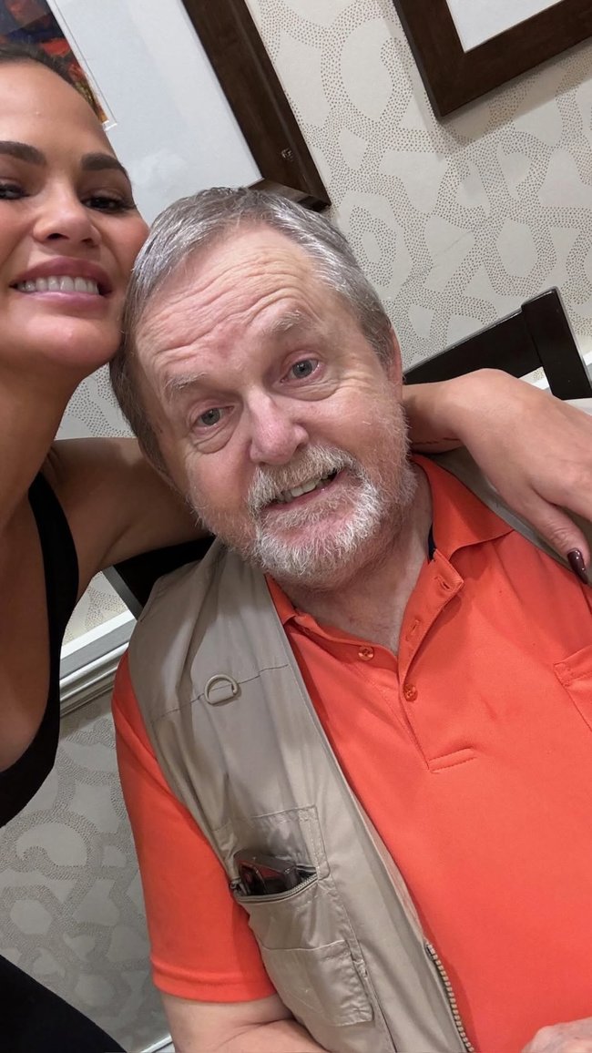 Teigen shared an emotional tribute for her father following his sudden passing.