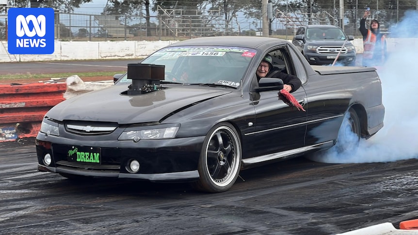 Lorraine 'Nan' Tuckett learned the art of doing burnouts at the age of 78