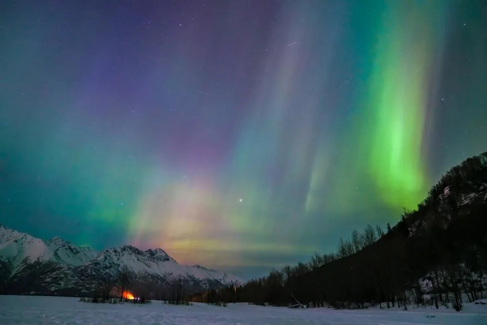 Northern Lights illuminate Alaska skies