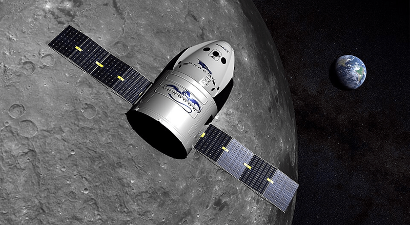 spacex dragon moon NEW SIZE ©Kevein Gill