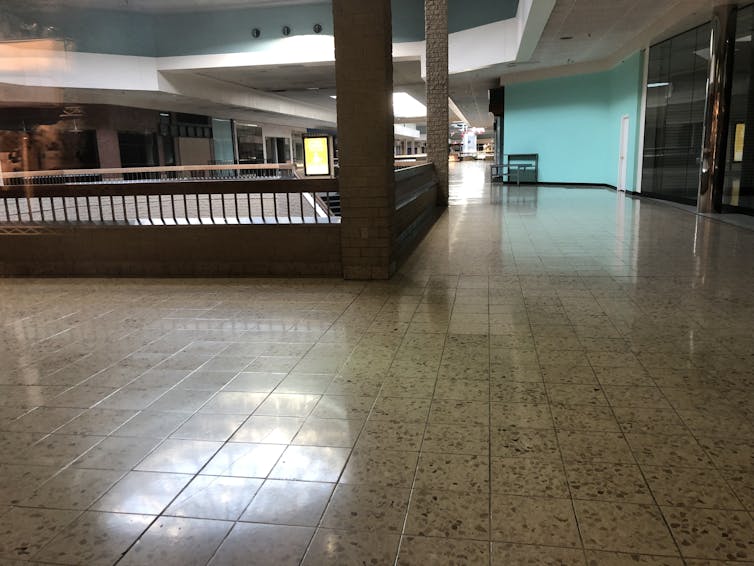 an empty shopping mall