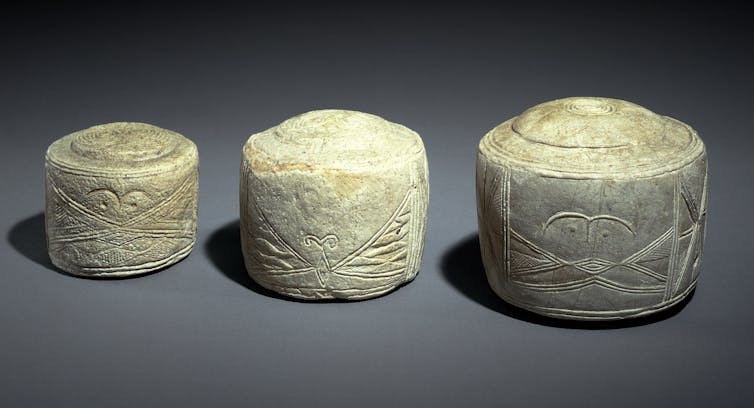 The three Folkton drums.