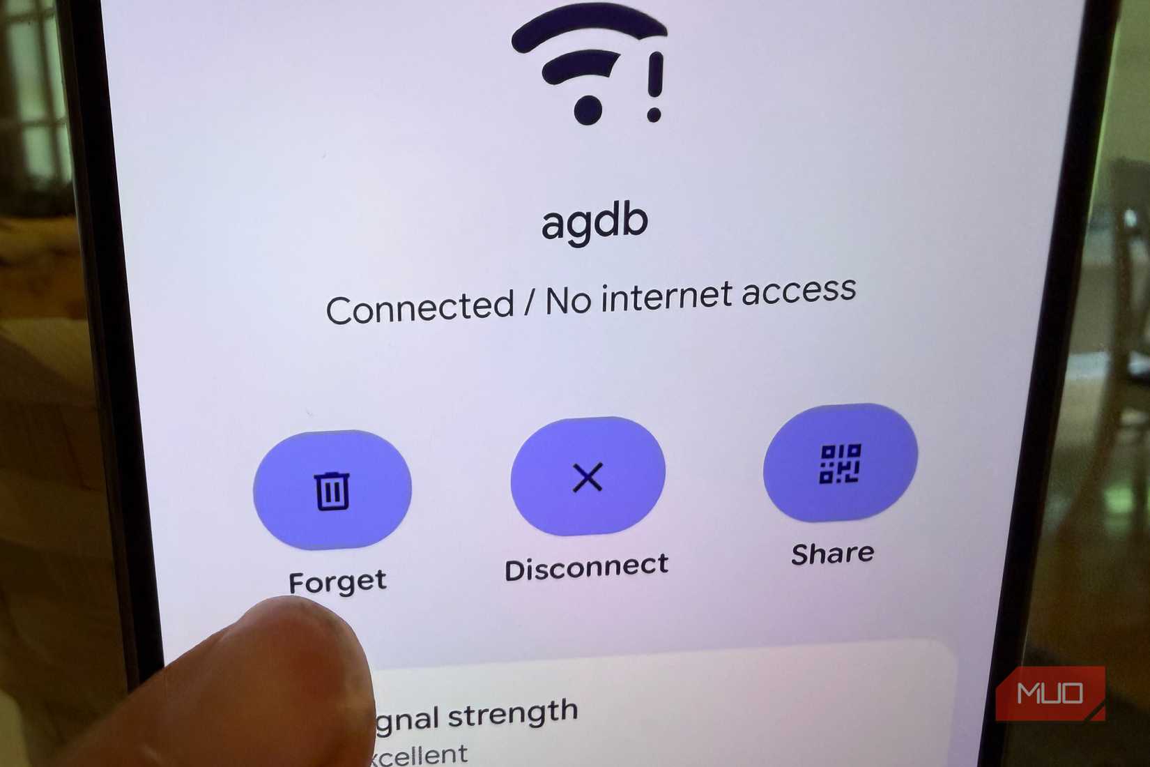 forget wifi network