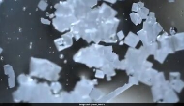 NASA Astronaut Shares Mesmerising Timelapse Of Crystals Growing In Microgravity