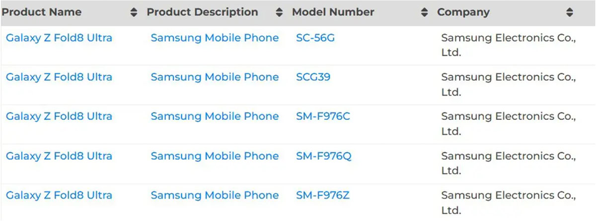 galaxy z fold 8 ultra bluetooth sig certification screenshot galaxy z fold 8 ultra bluetooth sig certification screenshot