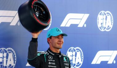 F1 Barcelona GP: George Russell beats Lewis Hamilton to pole as Charles Leclerc crashes