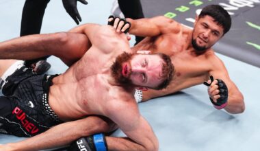 UFC Baku video: Nursulton Ruziboev sleeps Andrey Pulyaev with vicious choke