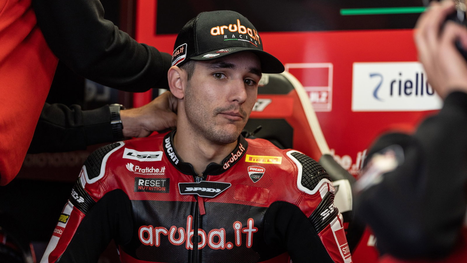 Iker Lecuona, 2026 Czech WorldSBK, pit box. Credit: Gold and Goose.