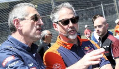 Guenther Steiner, Jens Hainbach (KTM), 2026 Italian MotoGP.