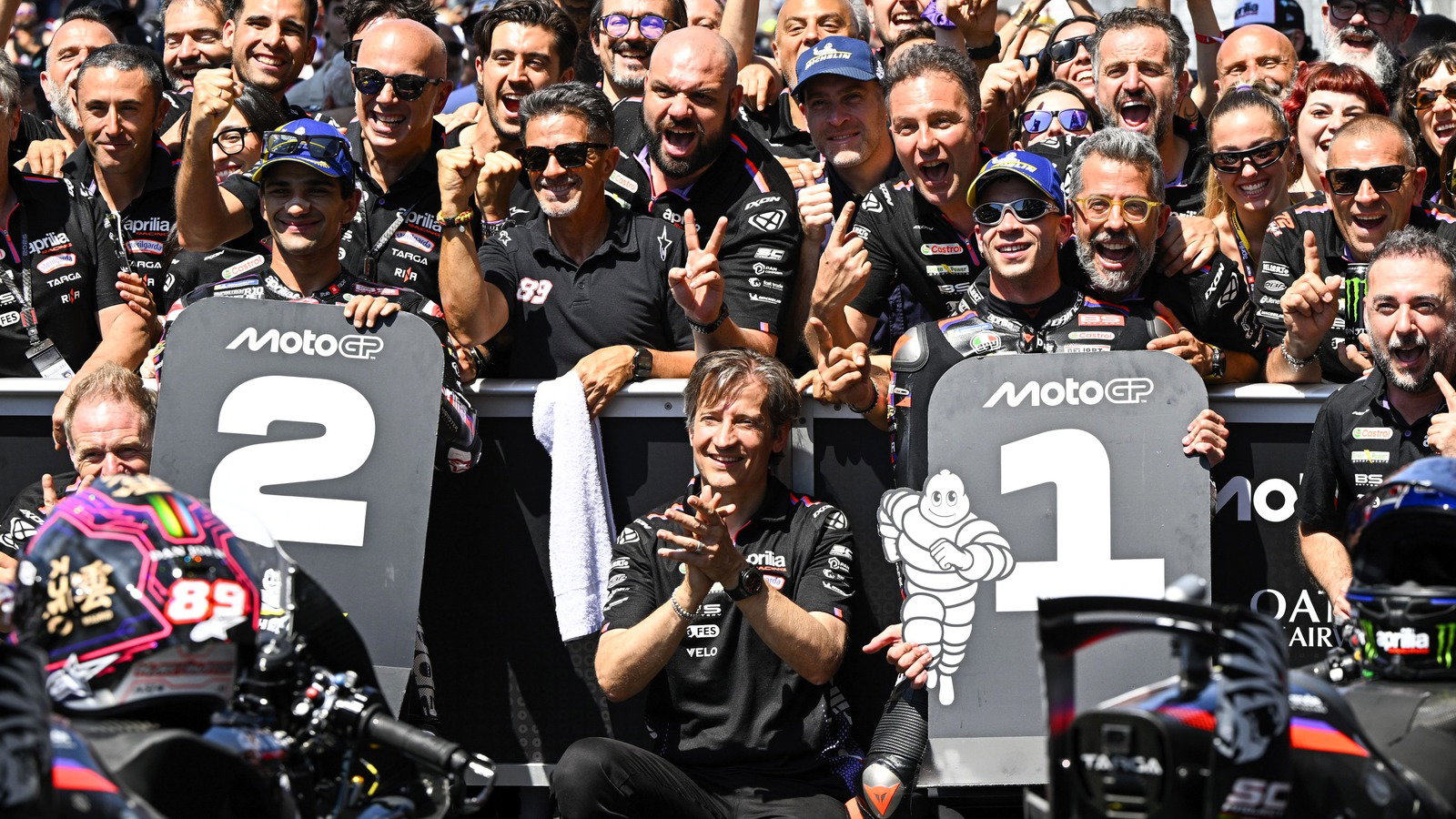 Marco Bezzecchi, Jorge Martin, Aprilia, 2026 Italian MotoGP.