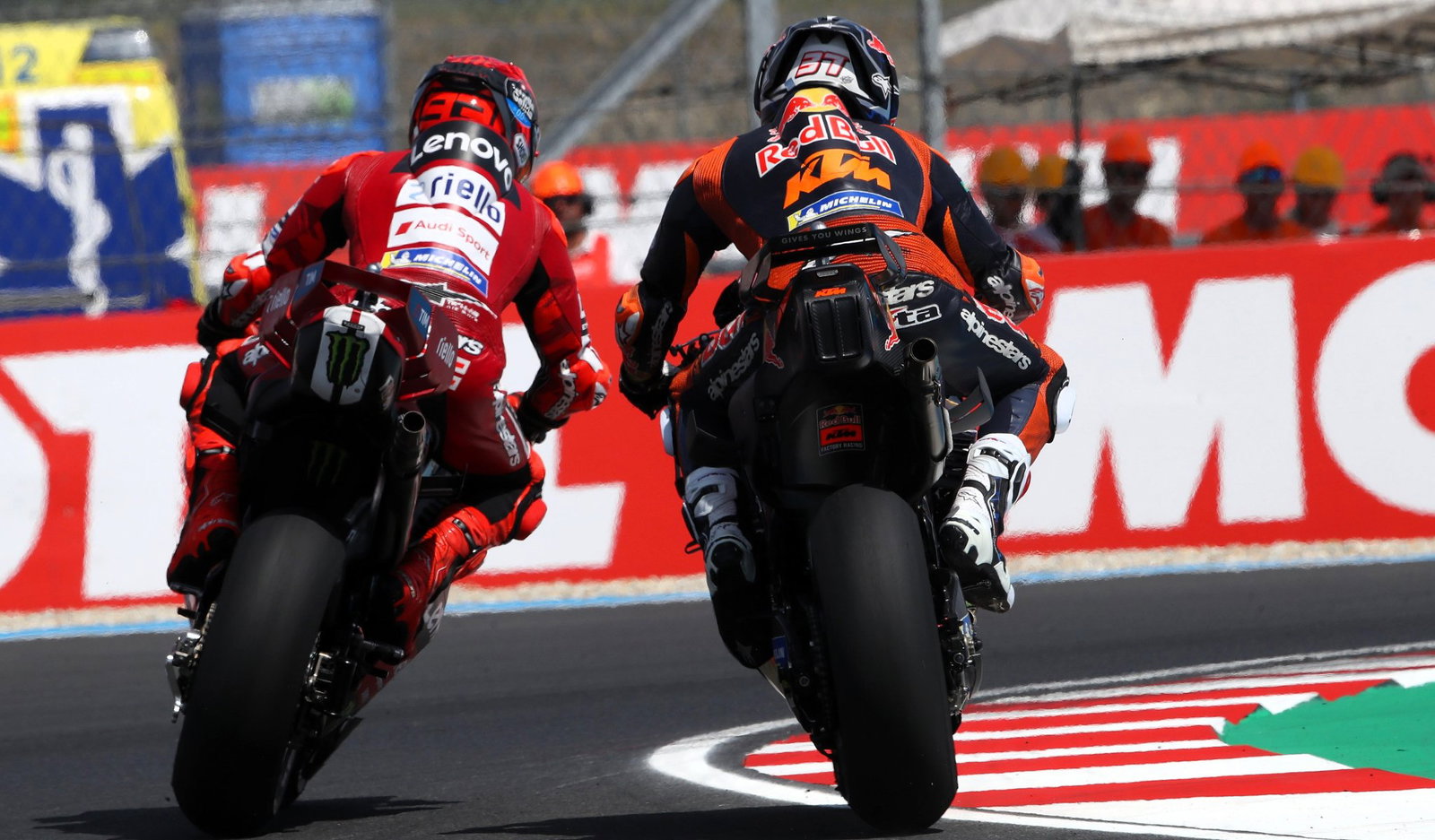 Pedro Acosta, Marc Marquez, 2026 Hungarian MotoGP. 