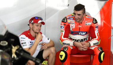 Stoner, Iannone, Sepang MotoGP test Feb 2016.