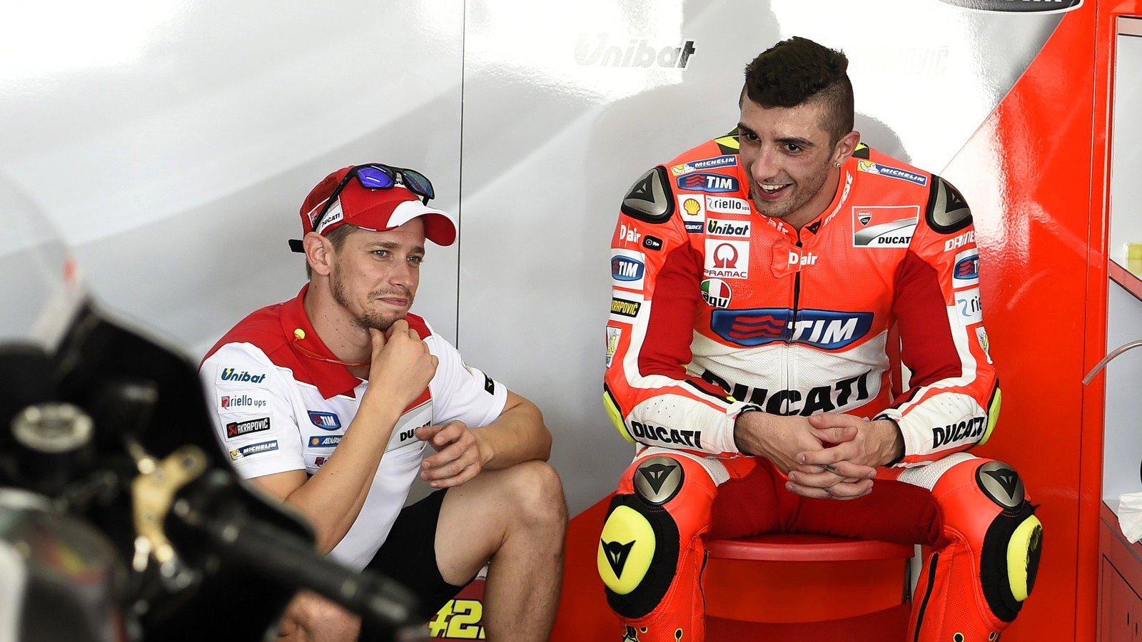 Stoner, Iannone, Sepang MotoGP test Feb 2016.