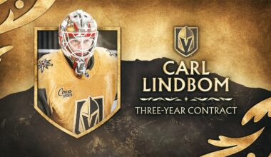 Golden Knights Sign Carl Lindbom to Three-Year Contract Extension