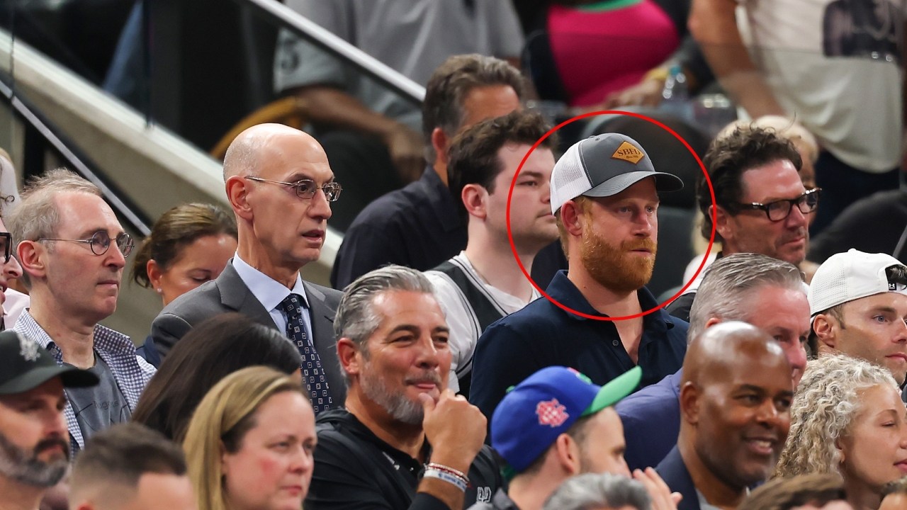 Prince Harry relegated to eighth row at NBA Finals clash as celebrity peers enjoy the action from courtside - as New York Knicks win title