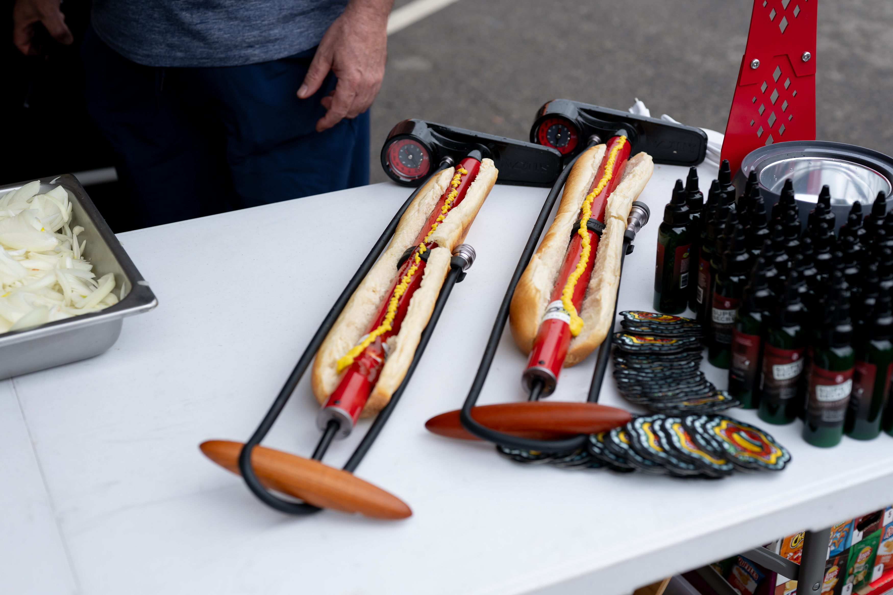 Photos of the tech found at the Unbound Gravel Expo