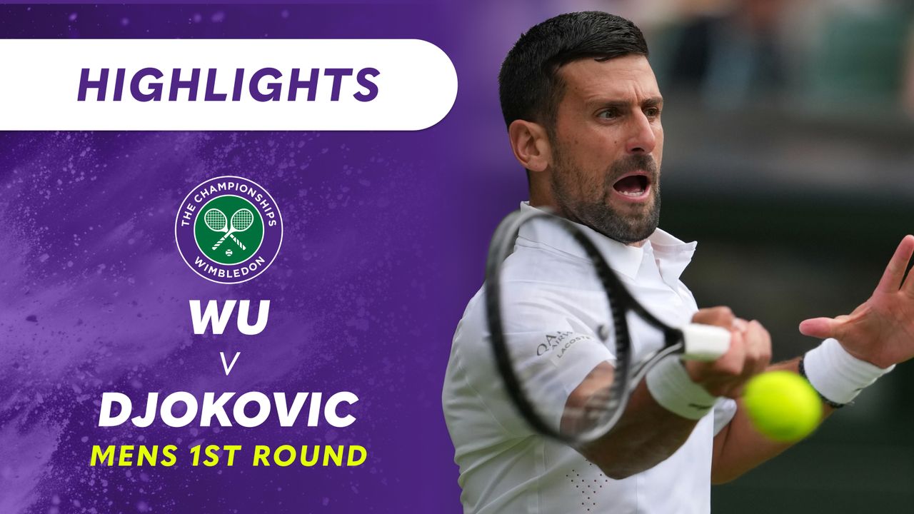 Watch Wimbledon Tennis - Season 2026 - Round 1: Yibing Wu v Novak Djokovic | Match Highlights - 9Now
