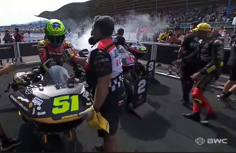 MotoGP, Assen: Granado triumphs, Iannone's bike catches fire in parc fermé