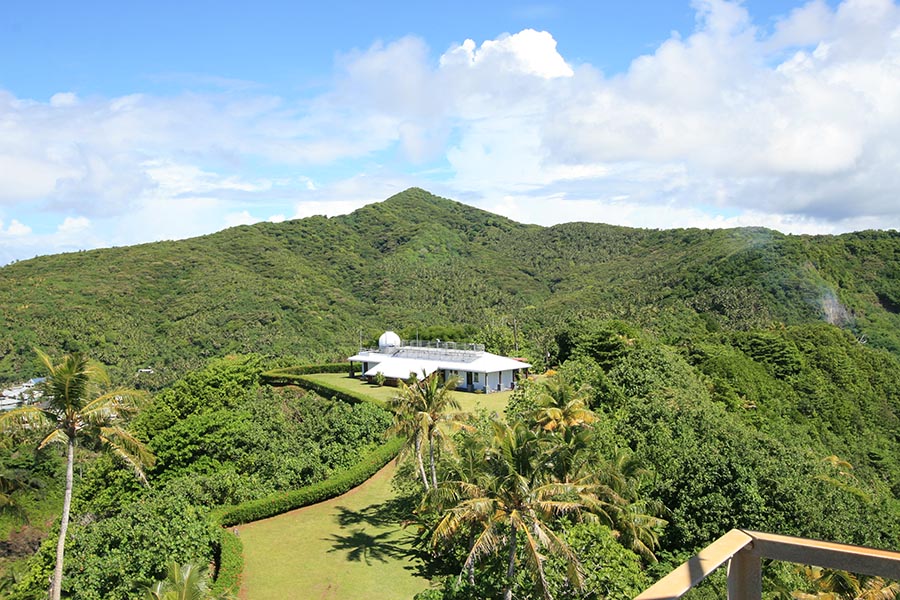 The NOAA American Samoa Observatory, a research station in the Pacific