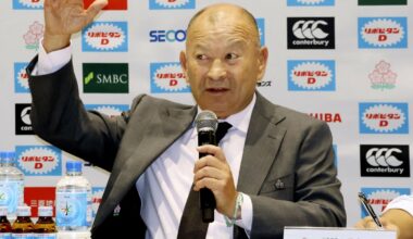 Rugby: Jones names 35-man Japan training squad, apologizes over outburst