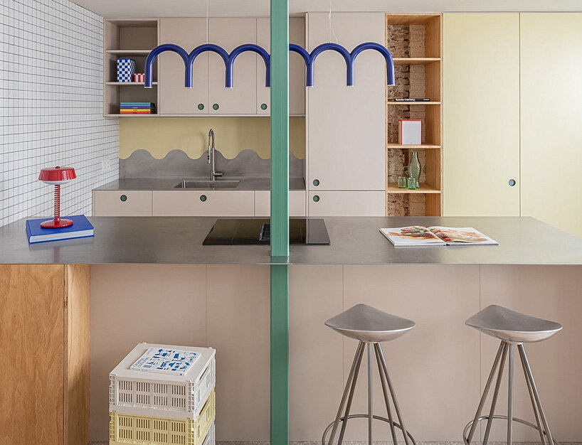 NOT A STUDIO uses color-coded structure to open up century-old barcelona apartment - 2