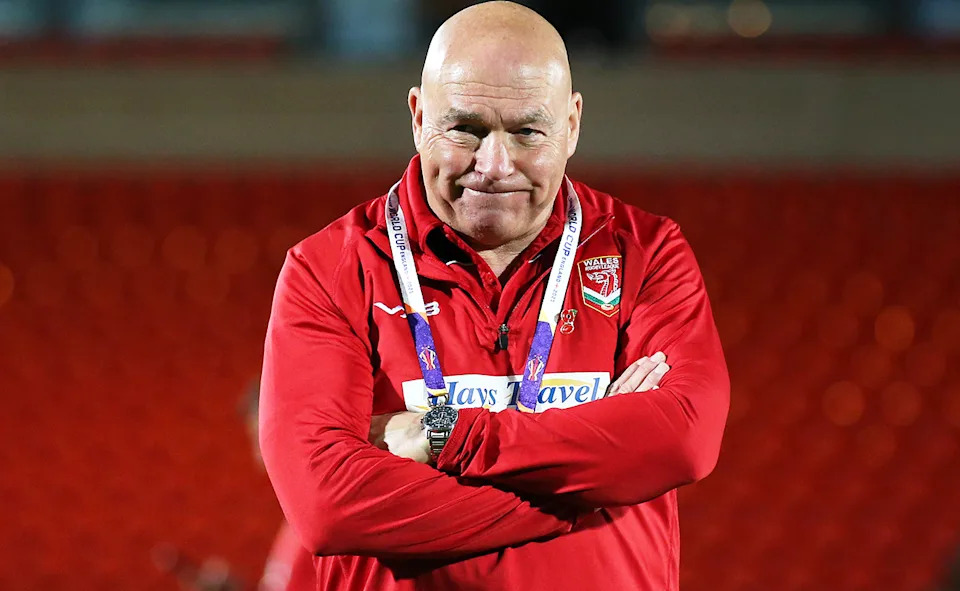 John Kear, pictured here at the Rugby League World Cup in 2021.