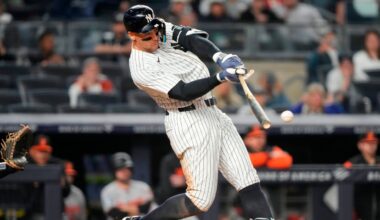Yankees' Aaron Judge to miss third straight game with rib injury