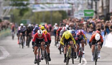 COPENHAGEN, DENMARK - JUNE 13: (L-R) Race winner Lorena Wiebes of Netherlands and Team SD Worx - Protime, Nienke Veenhoven of Netherlands and Team Visma