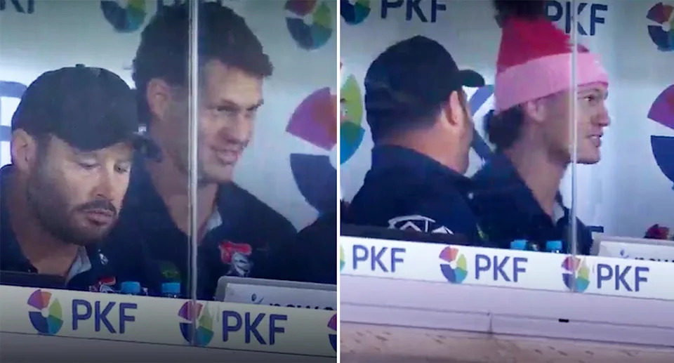 Kalyn Ponga during the Knights and Dragons NRL game.