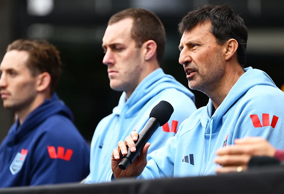 Cameron Murray, Isaah Yeo and Laurie Daley.