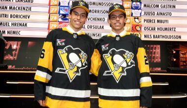 It's hard to tell Penguins draft picks Liam and Markus Ruck apart. The twins don't seem to mind.