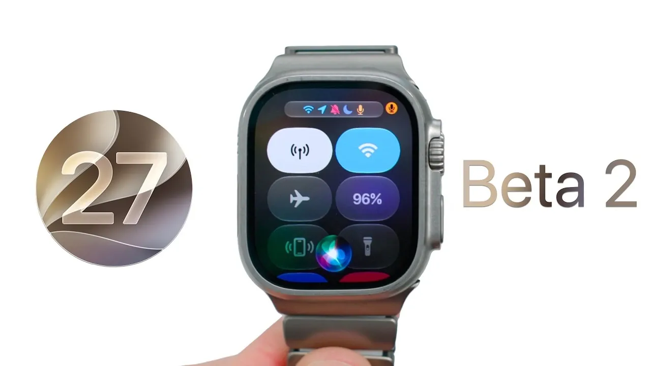 Apple Watch Ultra 3 showing the new software build number